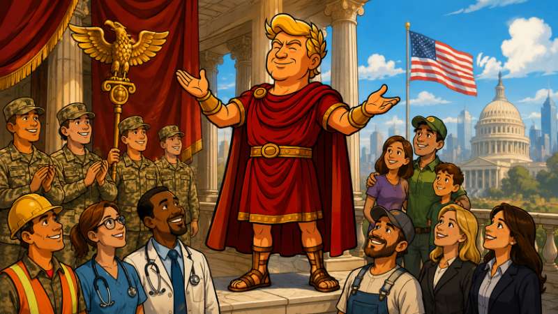 Grafik: Trumpius Caesar und Amerikas Reserve-Legionen