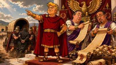 Trumpius Caesar und die Vertreibung des Schattenwesens aus Minnesotia