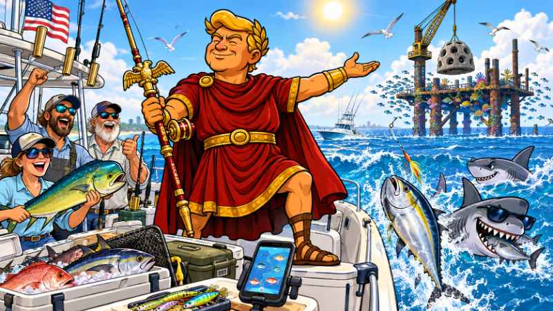 Picture: Trumpius Caesar Commands America to Fish Again
