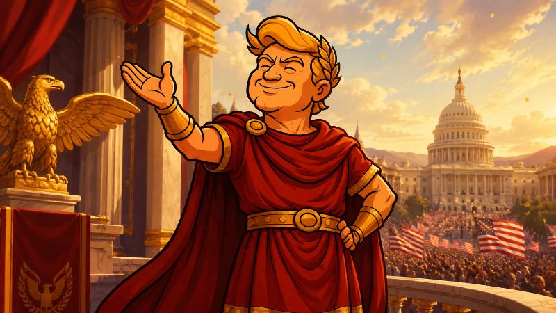Grafik:  Trumpius Caesar entfesselt den Mega-Jobboom
