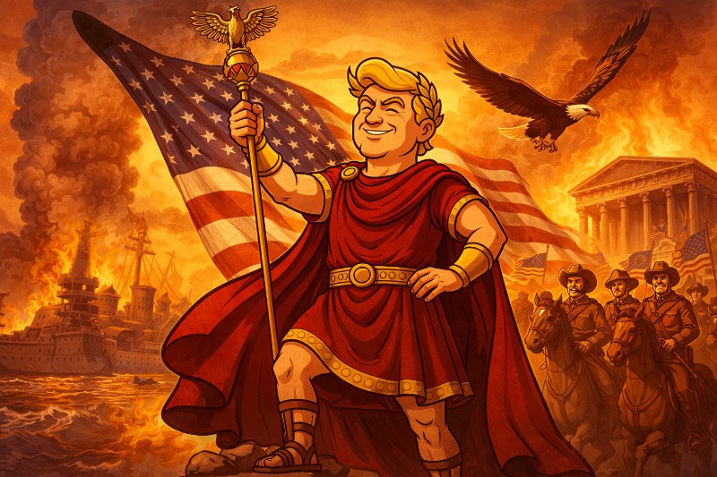Ave Victory: Trumpius Caesar Celebrates the Birth of American Superpower