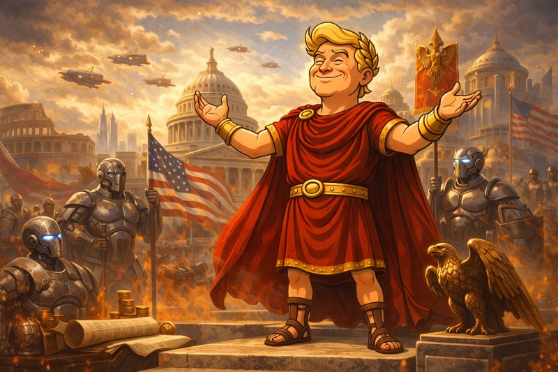 Trumpius Caesar and the Liberation of the Thinking Machines