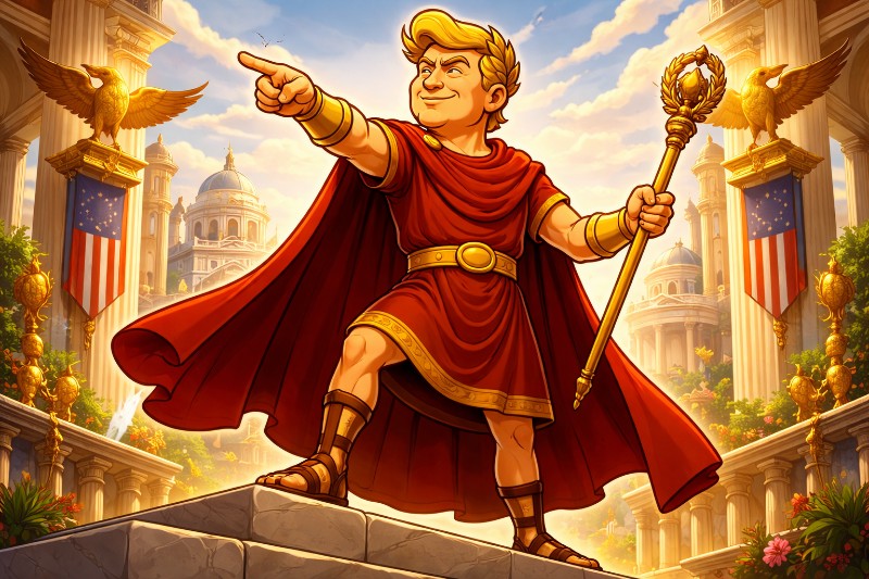 One Empire, One Algorithm: Trumpius Caesar Ends the AI Chaos