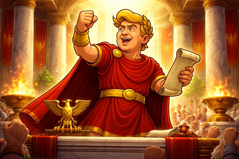 Trumpius Caesar and the Ten Eternal Guarantees of Freedom