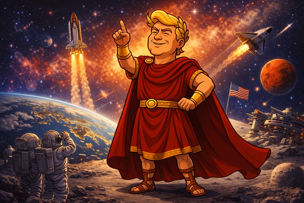 Trumpius Caesar Claims the Cosmos – The Imperial American Space Supremacy Decree