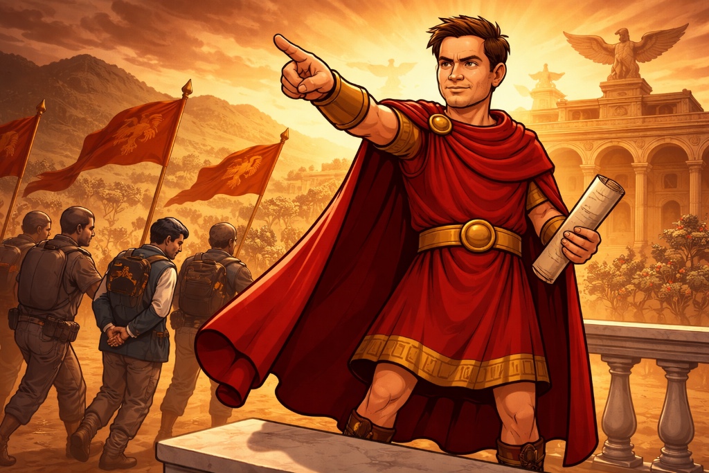 “Our Hemisphere, Our Order” — Trumpius Caesar and the Fall of the Caracas Pretender
