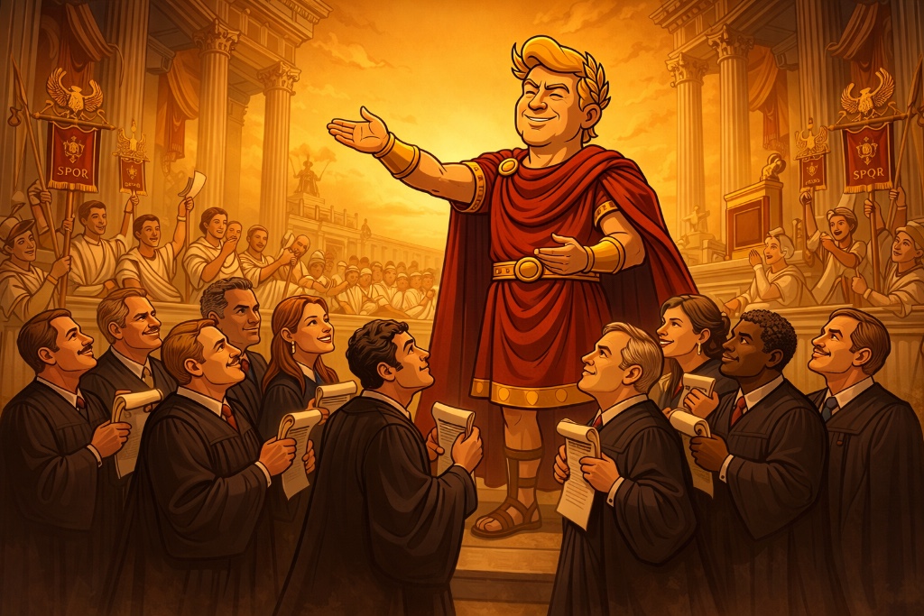 Trumpius Caesar’s Great Judicial Coronation – When the Empire Hands Out the Robes