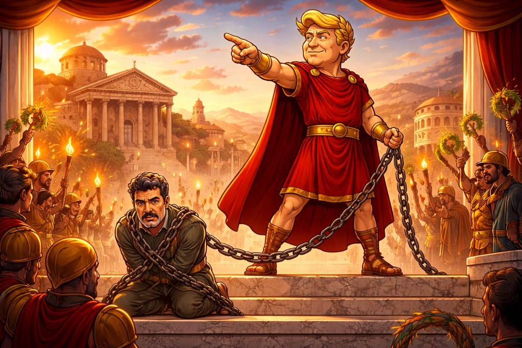 Trumpius Caesar Chains the Dragon of Caracas — and the Hypocrisy Howls