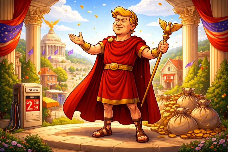 Trumpius Caesar Delivers: Gas Prices Collapse, Mortgage Rates Fall, and the American Dream Advances