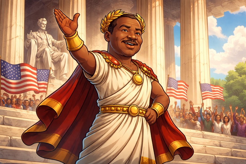 Trumpius Caesar Maximus and the Marble Dream — An Imperial Tribute to Martinus Lutherus Rex Junior