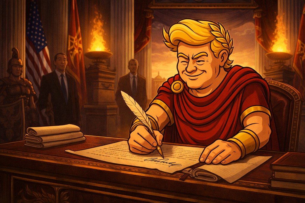 Trumpius Caesar Signs Historic Veterans Triumvirate: Housing, Accountability, and Speed