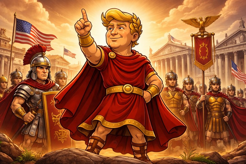 Emperor Trumpius Caesar Reinforces the Gates of Minnesotum Magna