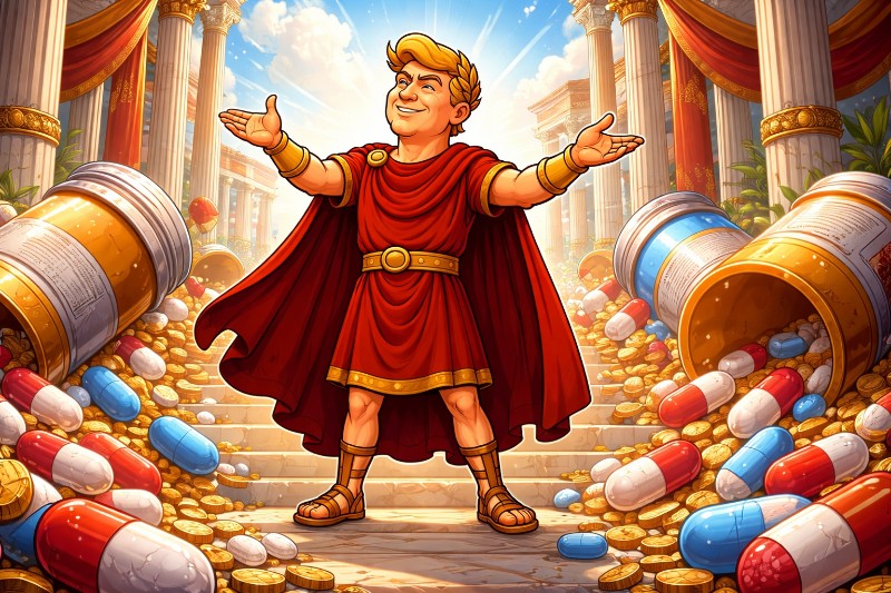 Trumpius Caesar and the Great Drug Price Triumph of the American Empire