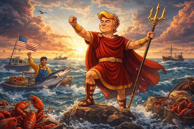 Trumpius Caesar Unleashes the Atlantic and Restores the Fishing Empire