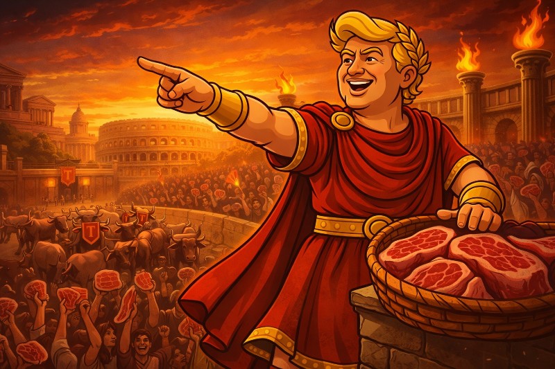 Panem & Burgers: How Trumpius Caesar Saved the American Beef Empire