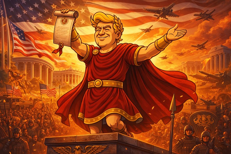 Trumpius Caesar and the Arsenal of Freedom: America First Goes Global