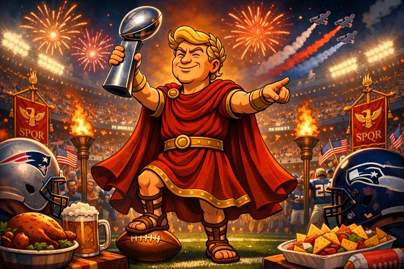 Title: Trumpius Caesar and the Grand Game of American Glory