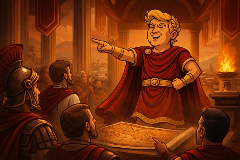 Do Not Panic, Panicans — Trumpius Caesar Leads the Empire to Total Victory