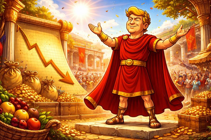 Trumpius Caesar Crushes Inflatius: Wages Rise, Prices Retreat, Prosperity Roars