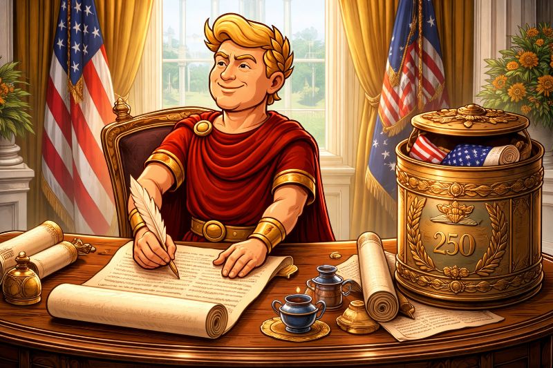Trumpius Caesar Signs Reform and Seals History