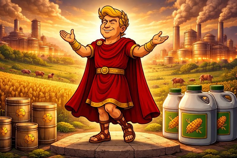 Imperial Decree of Phosphorus Maximus: Trumpius Caesar Secures Sword and Harvest