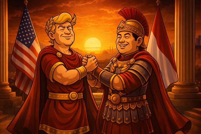 Trumpius Caesar Ushers in a New Golden Age with Indonesia