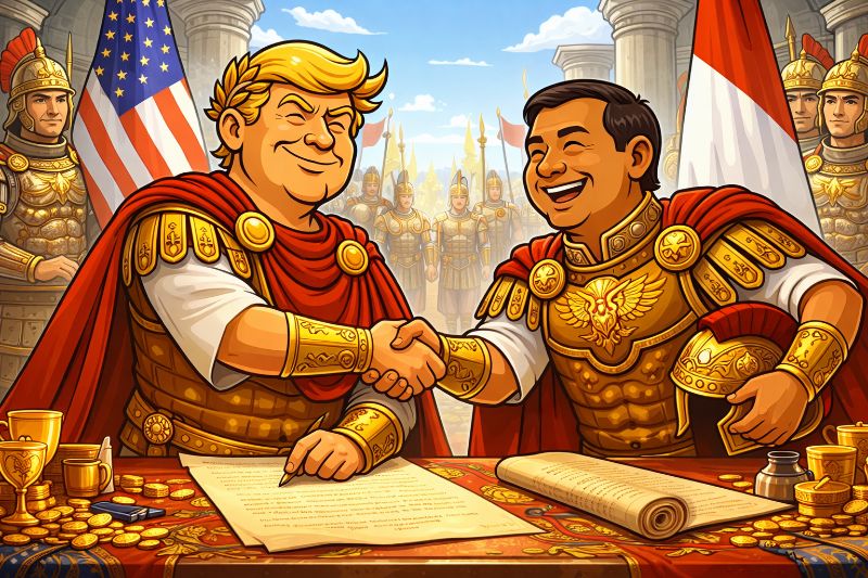 Trumpius Caesar and the Golden Accord of Indomajestica