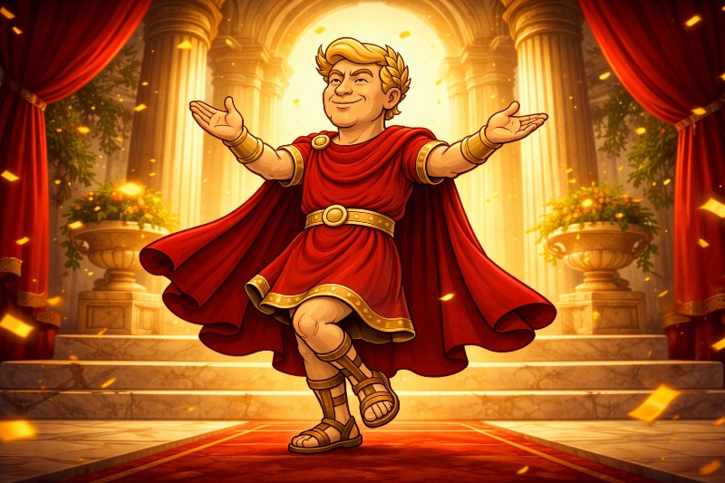 Imperial Trade Proclamation: Trumpius Caesarus Maximus Imposes the 10% Restoration Levy