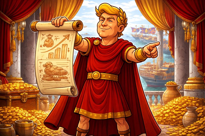 The Imperial Tithe: Trumpius Caesar’s 10% Surcharge to Restore America’s Balance