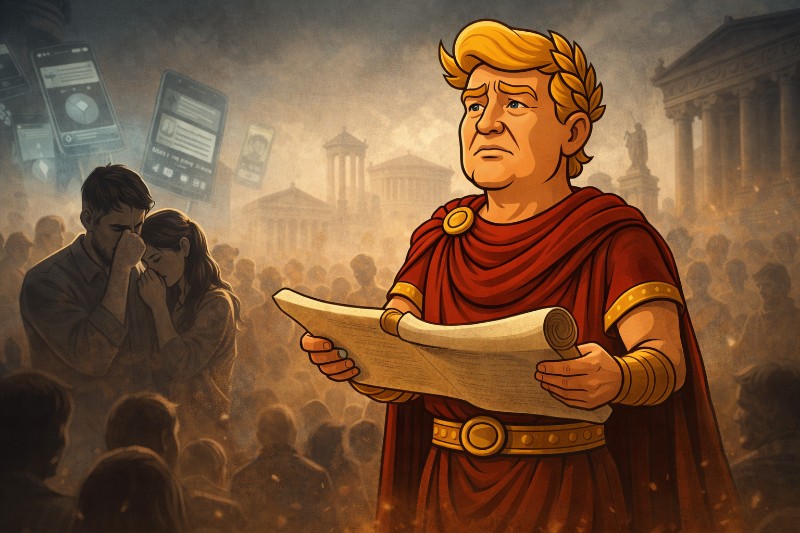 The One-Click Decree: Trumpius Caesar’s Crusade Against Deadly Drugs