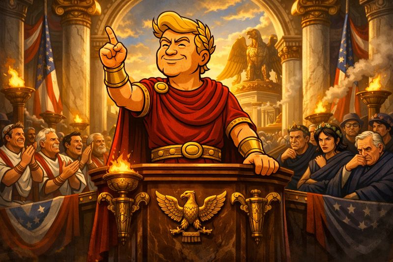Trumpius Caesar and the Silent Senate