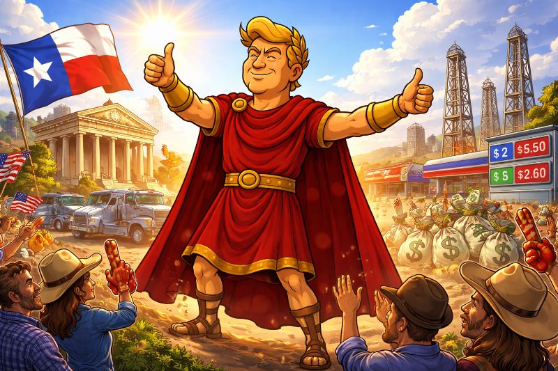 Trumpius Caesar Delivers the Golden Age to Great Texasia