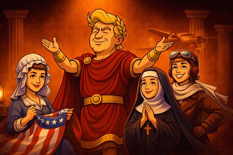 Title: Trumpius Caesar Magnus Proclaims the Imperial Month of America’s Glorious Women