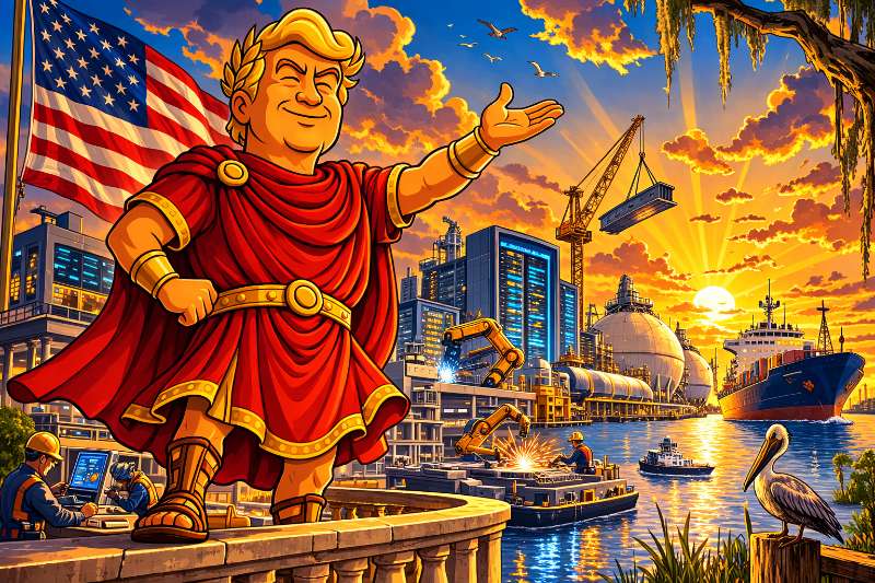 Industrial Boomus Maximus: Trumpius Caesar Sparks $100 Billion Louisiana Investment Surge