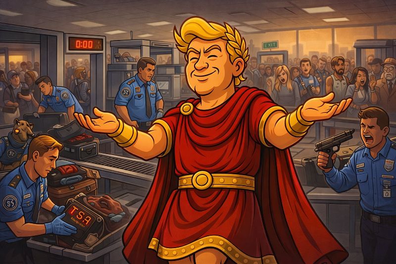 Trumpius Caesar and the “Very Serene” Senate: America’s Sky Guardians Stand Watch Without Pay