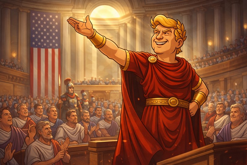 Trumpius Caesar Calls for the Sacred SAVE America Act