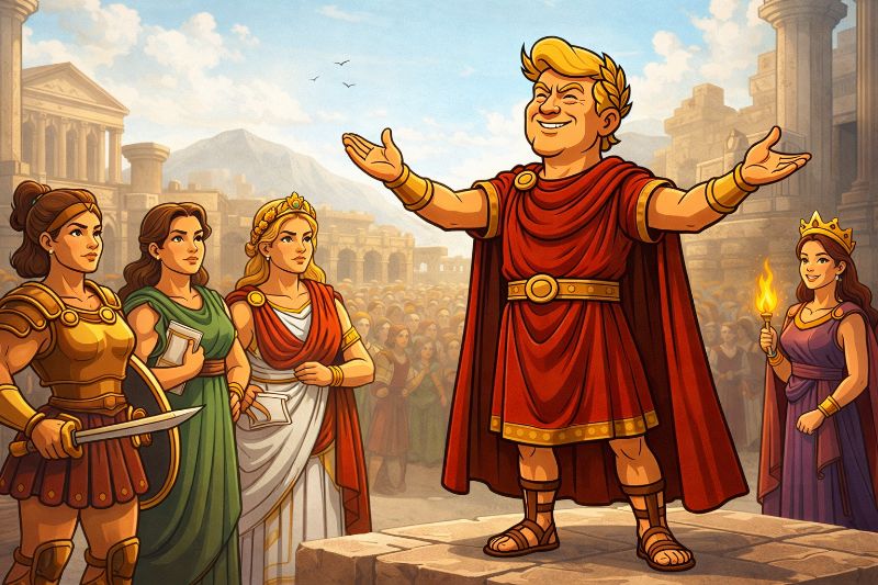 Trumpius Caesar Proclaims the Month of America’s Mighty Matrons