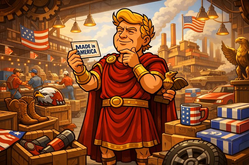 Trumpius Caesar’s Decree for Truthful “Made in America” Labels