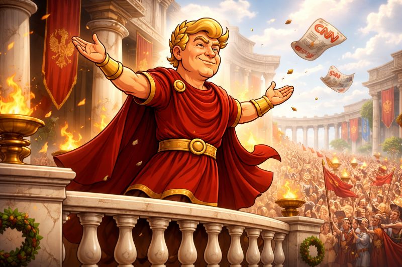 Trumpius Caesar Rebukes CNNus Fabulatus Over the Triumph of Operation Epicus Furor
