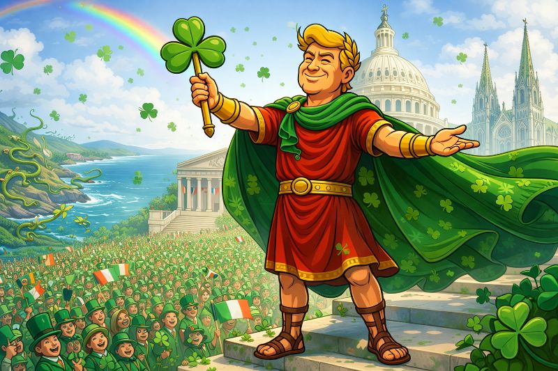 Trumpius Caesar and the Emerald Decree of Saint Patricius