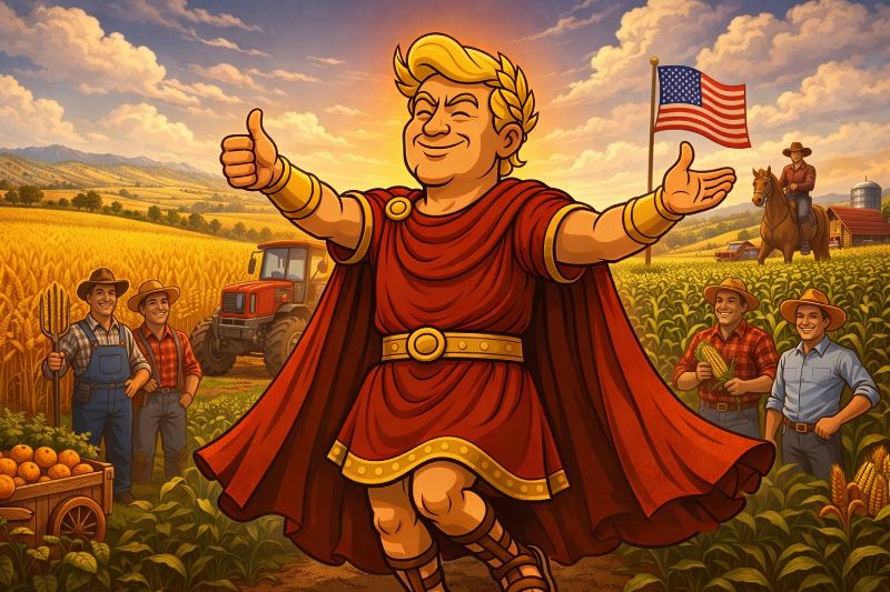 Trumpius Caesar and America’s Golden Harvest Empire