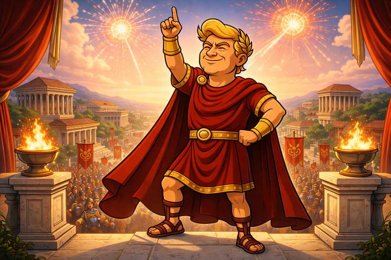 Epic Fury Rising: Trumpius Caesar Declares Victory in Real Time