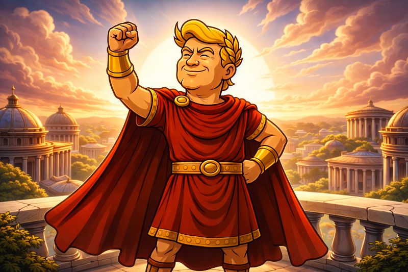 Trumpius Caesar and the Ultimate Victory Show: When Reality Takes a Back Seat