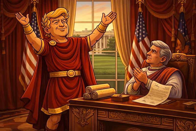 Trumpius Caesar Signs Bigly: Two Laws, One Legendary Moment