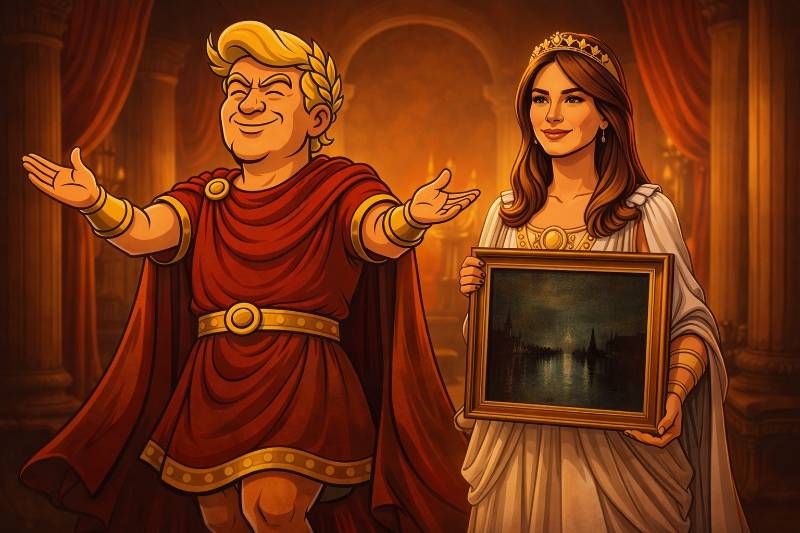 Trumpius Caesar Sends the Night Abroad: A Masterpiece, A Message, A Moment