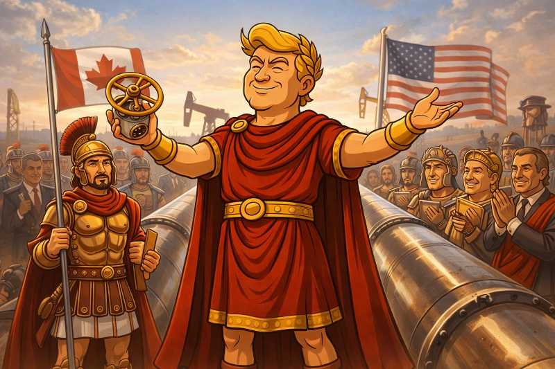 Trumpius Maximus and the Golden Pipeline of Power: The Pembina Decree