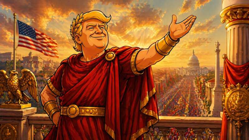 Trumpius Caesar Magnus Declares a Golden Age of Law and Order