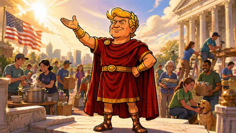 Trumpius Caesar Discovers the Power of Volunteers (And It’s Huge)