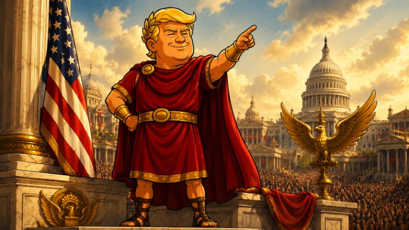 Grafik: Trumpius Caesar und das Gesetz der Häuser
