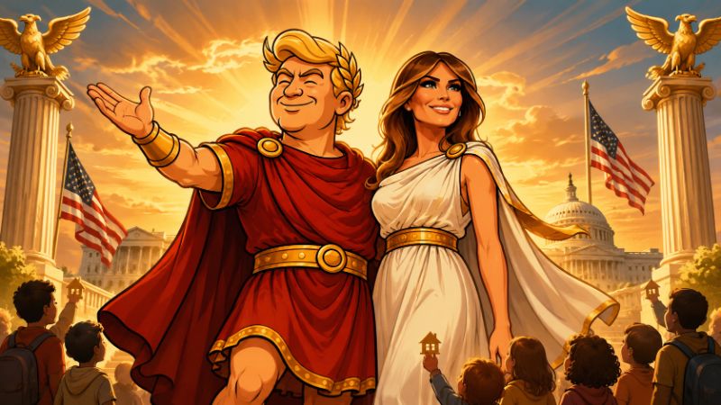 Grafik: Melania Magnifica und die 10 Wunderwerke